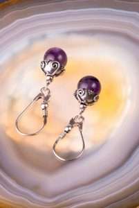 Antique Amethyst Earrings by Ertisun 7