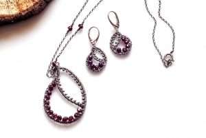 Braided Garnet Handmade Jewellery 2