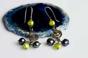 Silver Peacock Earrings II 2