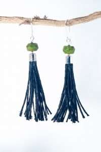 Green Howlite Earrings Ertisun Jewellery