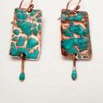 Turquoise Copper Earrings