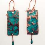 Turquoise Copper Earrings