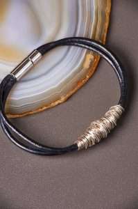 Handmade Leather Minimalist Bracelet by Ertisun Ireland 3