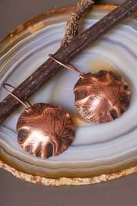 Boho Botanical Copper Handmade Earrings by Ertisun Ireland 7