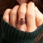Handmade Copper Flame Ring