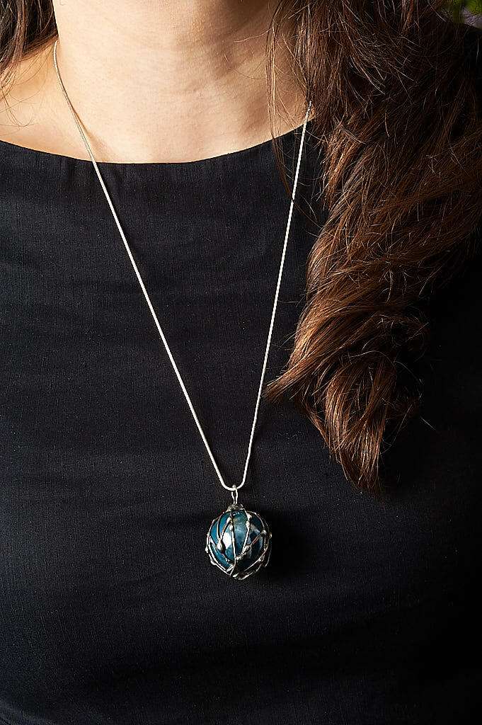 Delicate Ceramic Necklace Ball Jewellery by Ertisun