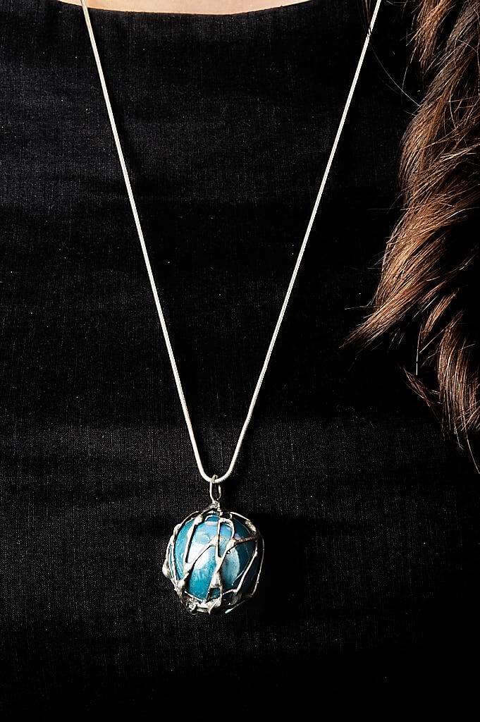 Delicate Ceramic Necklace Ball Jewellery by Ertisun 1