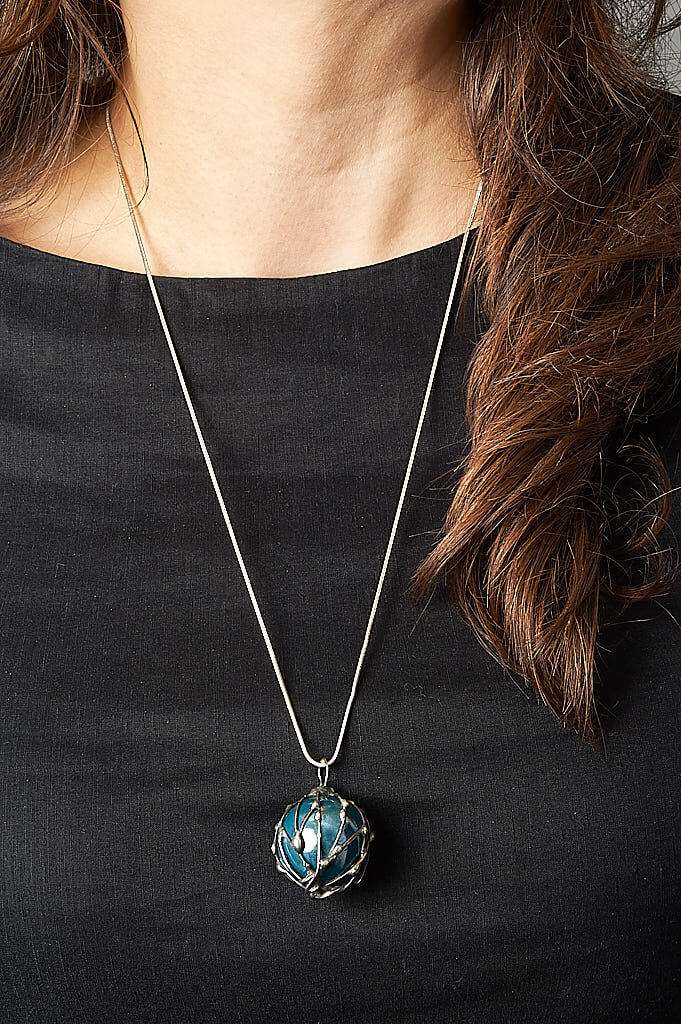 Delicate Ceramic Necklace Ball Jewellery by Ertisun 2