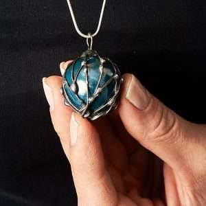 Ceramic Ball Copper Pendant