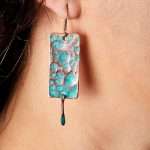 Turquoise Copper Earrings