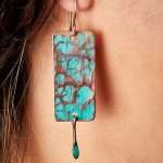 Turquoise Copper Earrings