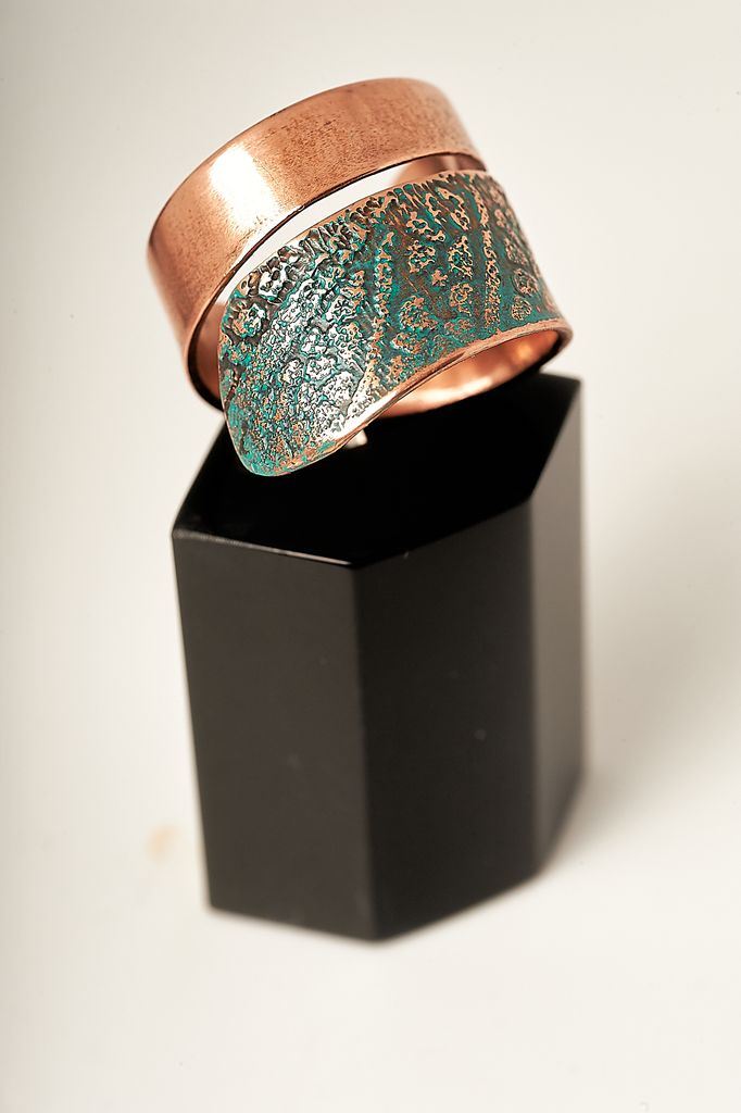 Handcrafted Beautiful Copper Set Ring Bracelet designed by Ertisun