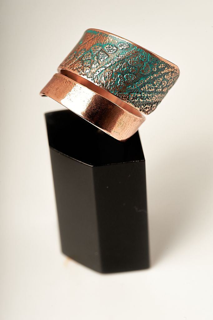 Handcrafted Beautiful Copper Set Ring Bracelet designed by Ertisun 2