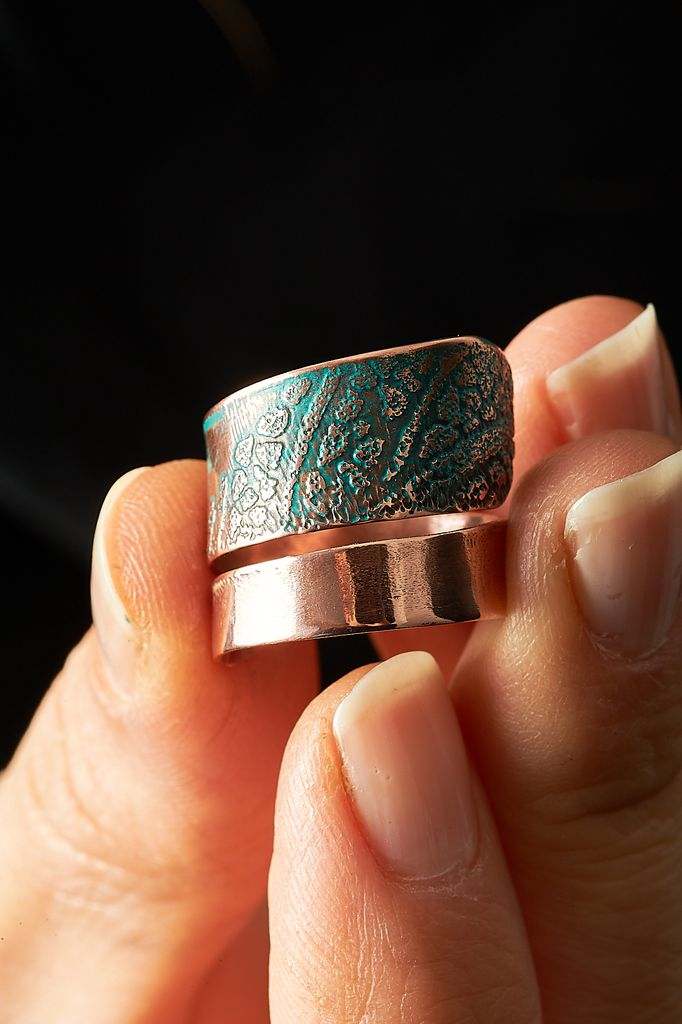 Handcrafted Beautiful Copper Set Ring Bracelet designed by Ertisun 8