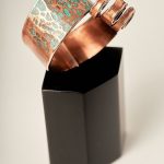 Green Ocean Waves Handmade Copper Ring