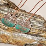 Rustic Copper Patina Earrings