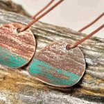 Rustic Copper Patina Earrings