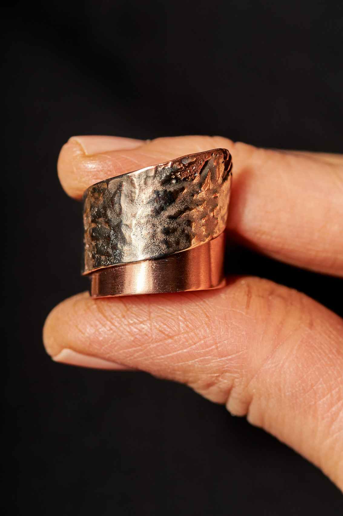 Hidden in Silver Womens Silver Copper Ring Handmade by Edyta Rosinska from Ertisun 6