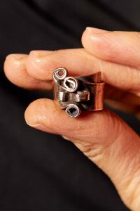 Industrial Womens Copper Ring Handcrafted by Woman Edyta Rosinska from Ertisun 2