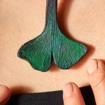 Leather Japanese Ginkgo Small