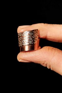 Whirling Leaves Womens Copper Ring Handcrafted by Edyta Rosinska from Ertisun 10