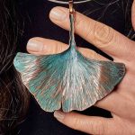 Large Ginkgo Leaf Necklace