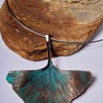 Large Ginkgo Leaf Necklace