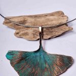Large Ginkgo Leaf Necklace
