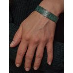 Rustic Wood  Copper Bracelet