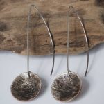 Rustic Copper and Silver Earrings