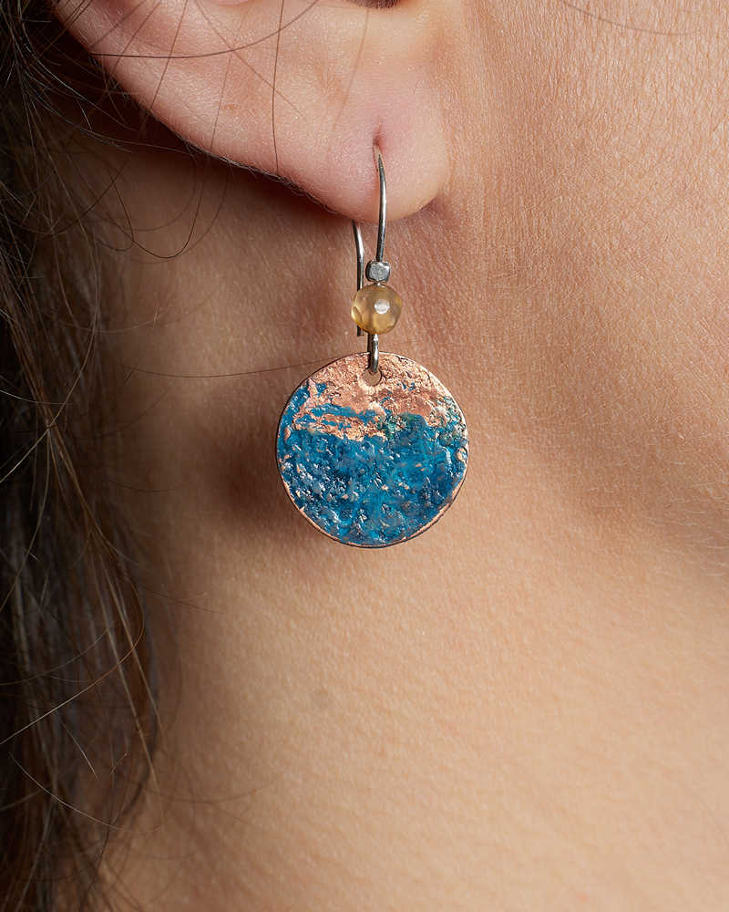Ocean Copper Patina Earrings