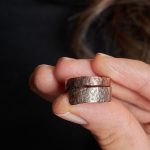 Organic Copper-Silver Adjustable Ring