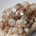 Organic Copper-Silver Adjustable Ring