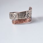 Organic Copper-Silver Adjustable Ring