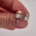 Delicate Copper and Silver Ring