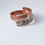 Delicate Copper and Silver Ring