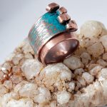 Handmade Copper Ocean Waves Ring