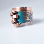 Handmade Copper Ocean Waves Ring