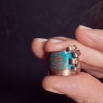 Handmade Copper Ocean Waves Ring