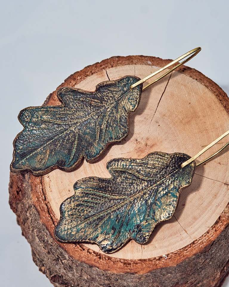 Leather Earrings Autumn Collection