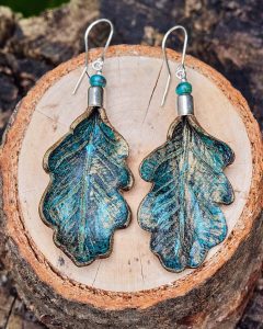 Leather Earrings Autumn Collection