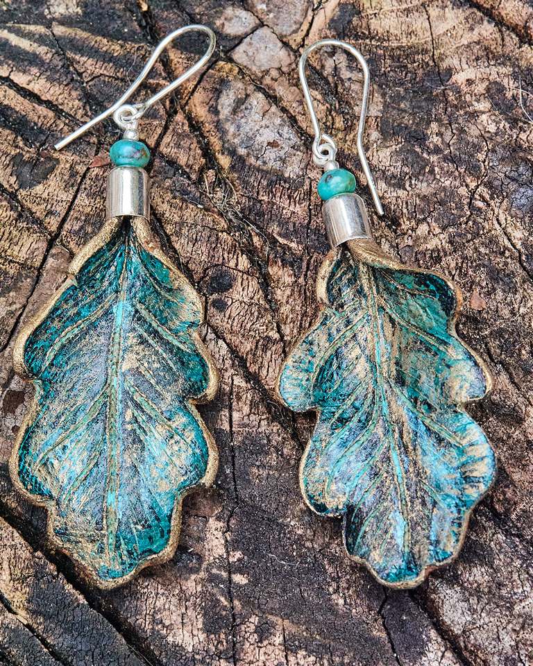 Leather Earrings Autumn Collection