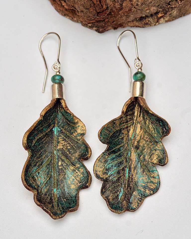 Leather Earrings Autumn Collection