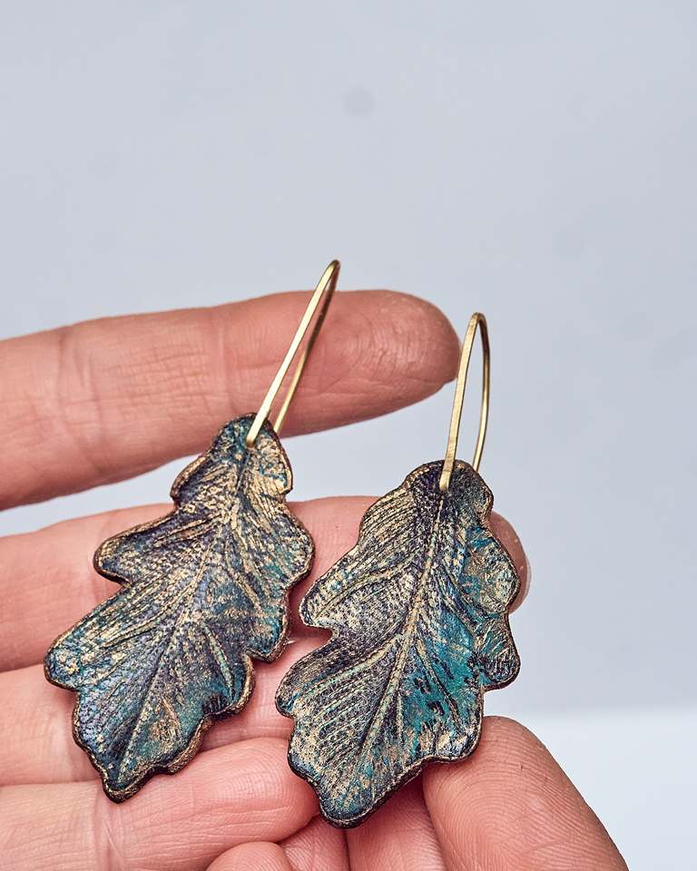 Leather Earrings Autumn Collection