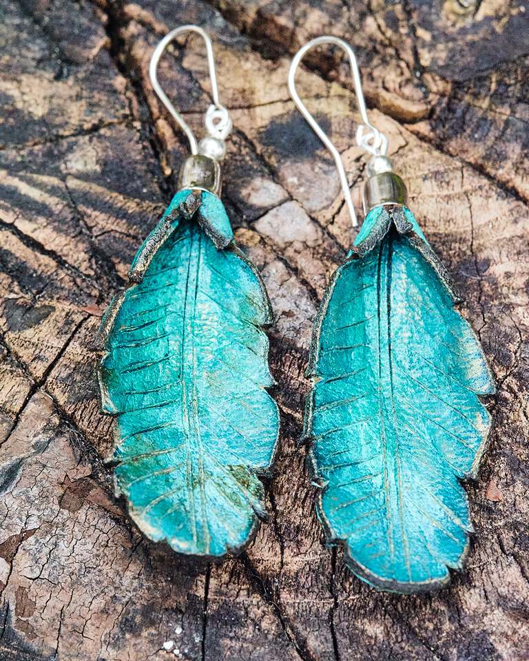 Leather Earrings Autumn Collection