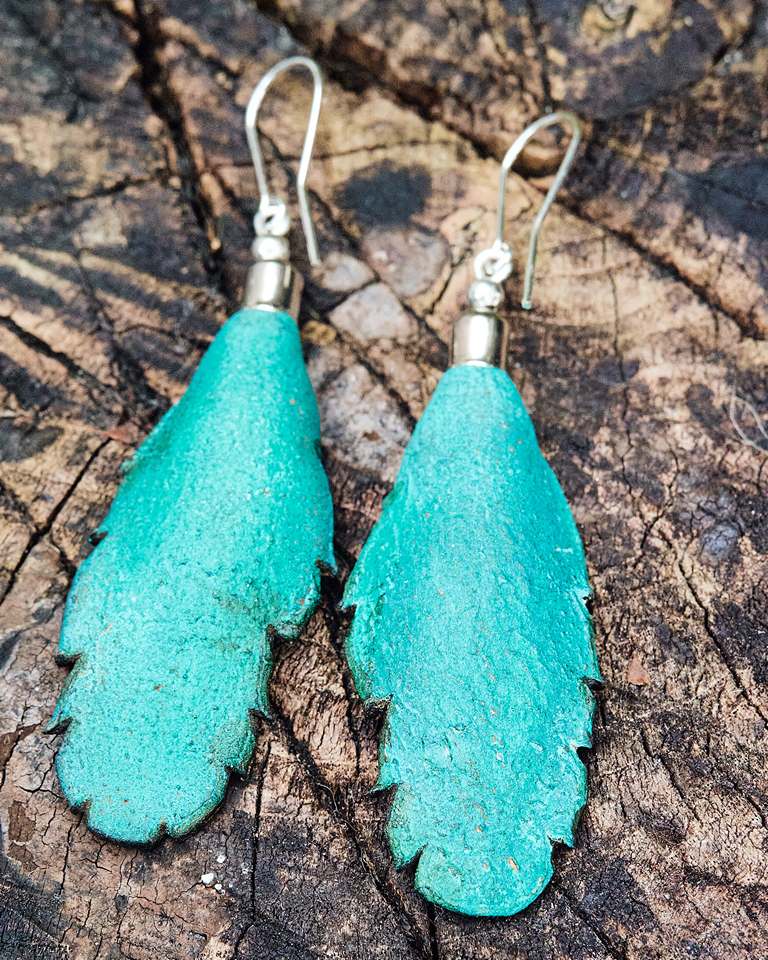 Leather Earrings Autumn Collection