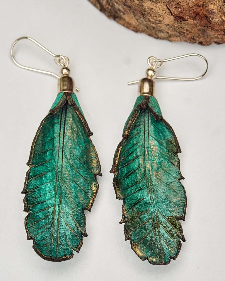 Leather Earrings Autumn Collection