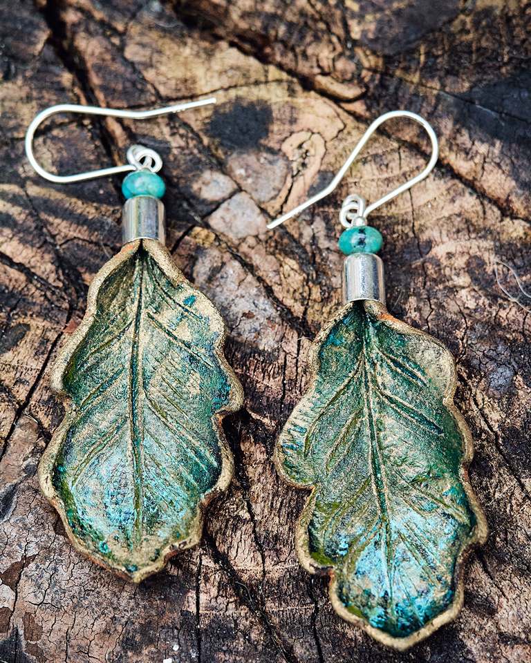 Leather Earrings Autumn Collection