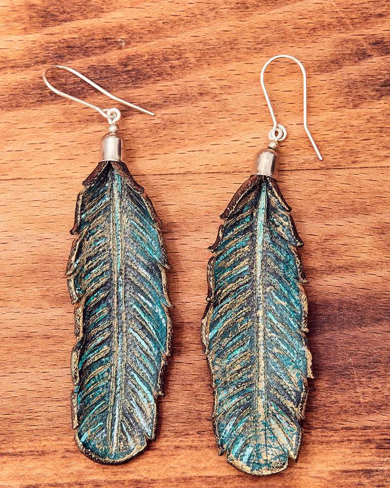 Leather Earrings Autumn Collection