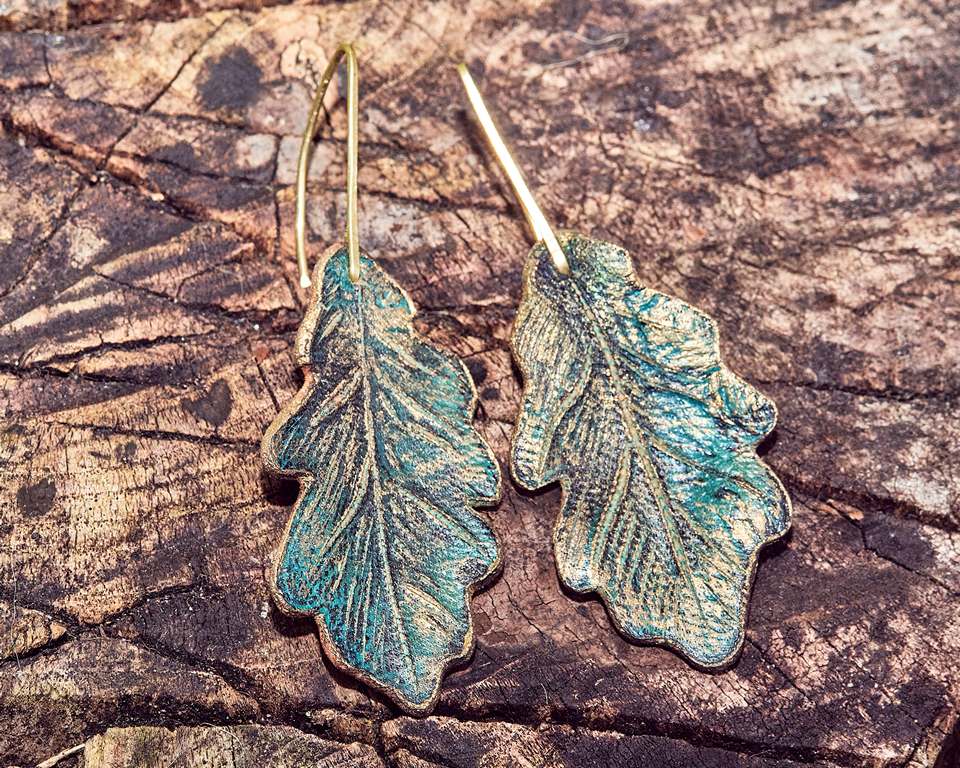 Leather Earrings Autumn Collection